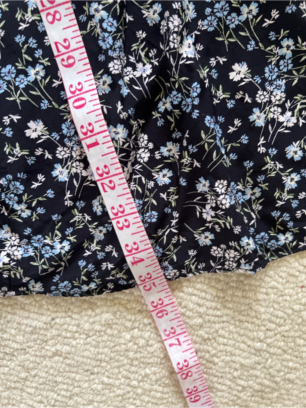 Cottagecore Uniqlo Black Floral Summer Midi Dress XS - Picture 8 of 11